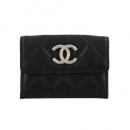 CHANEL 三つ折り財布 レディース ココマーク ブラック CHANEL AP4319 B18212 94305